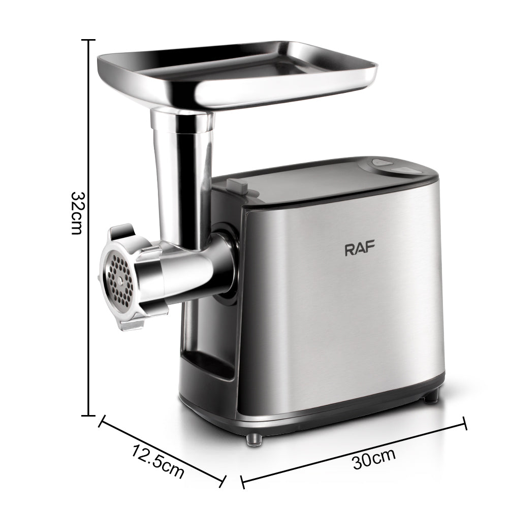 RAF Electric Meat Grinder 1000W – Heavy Duty Stainless Steel | Model R.3373