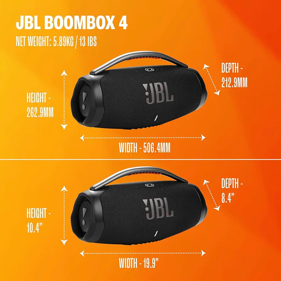 JBL Boom Box 4 Mini Portable Bluetooth Speaker