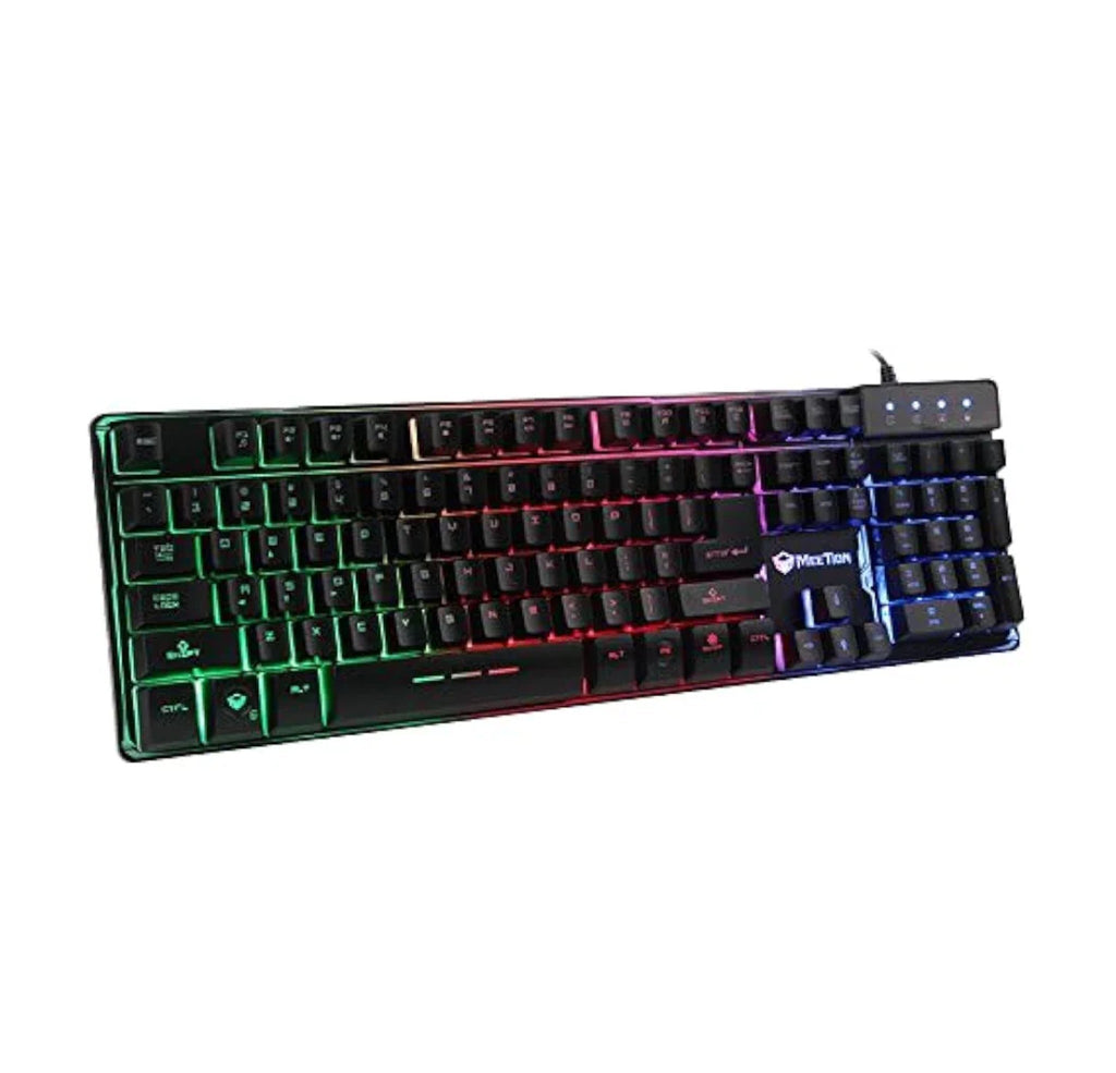 MeeTion K9300 Rainbow Backlit Gaming Keyboard – Wired USB, 104 Keys