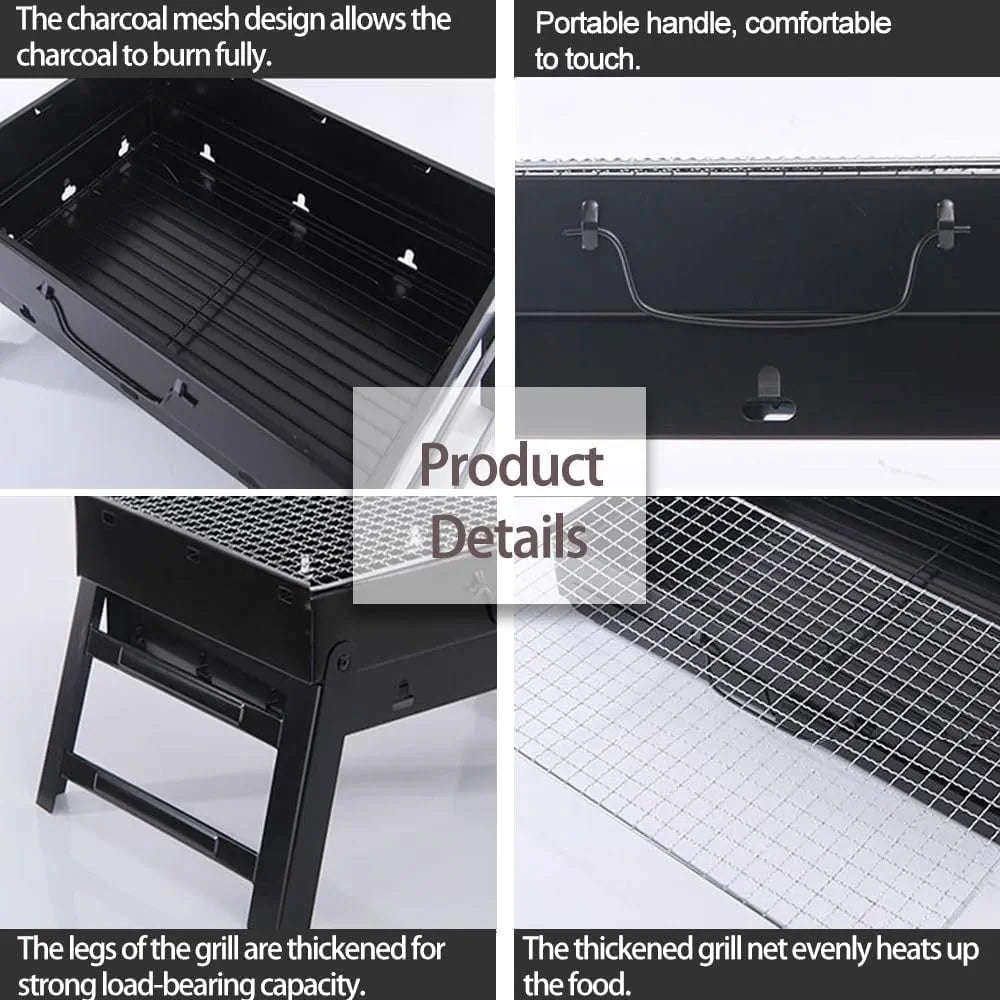 Portable Foldable Charcoal BBQ Grill