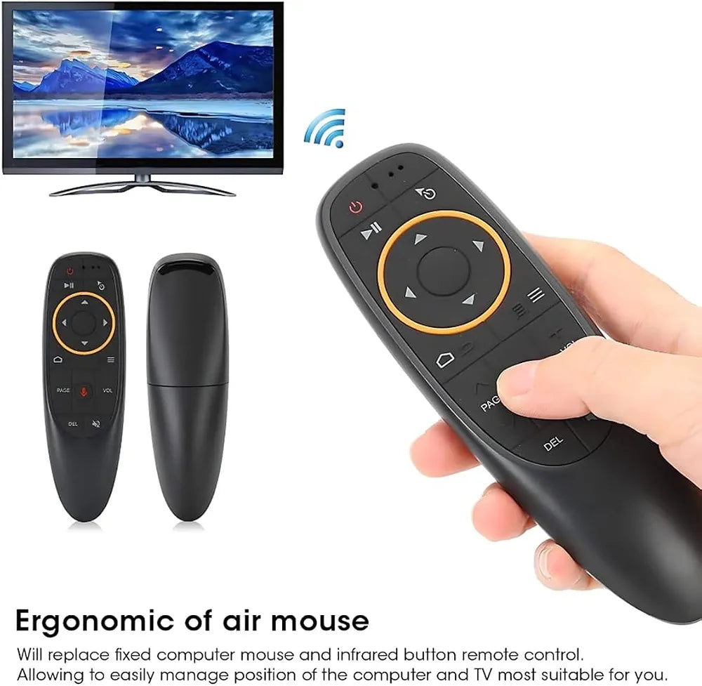 G10 Air Mouse Remote – 2.4GHz Wireless with Voice Control