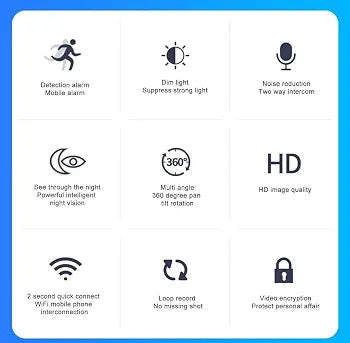 V380 Pro WiFi Camera – 1080p Full HD | Night Vision | 360° Pan & Tilt