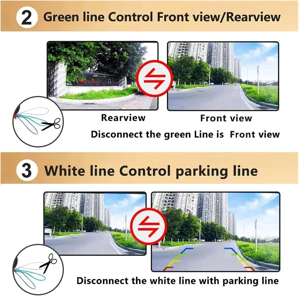 4K Ultra HD 180° Car Rear Camera – Night Vision, Waterproof, Metal Body