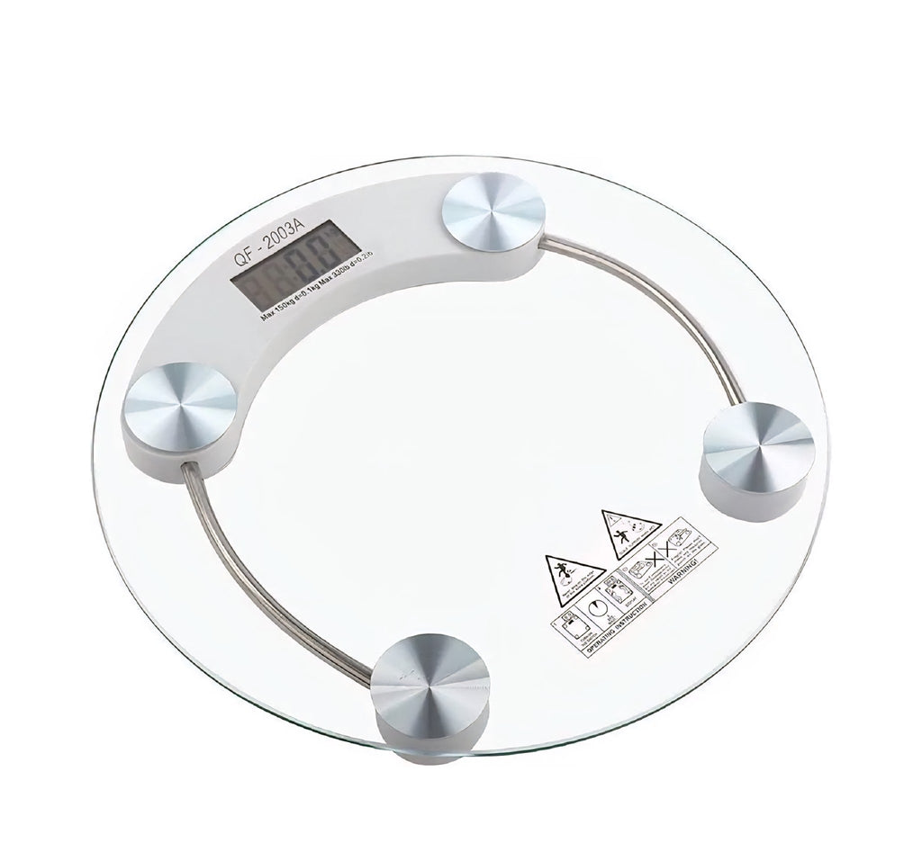 Round QF-2003A digital glass bathroom scale