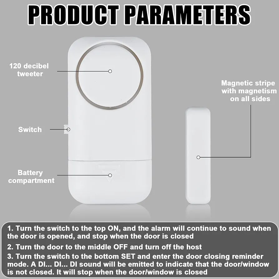 Door & Window Burglar Alarm Sensor