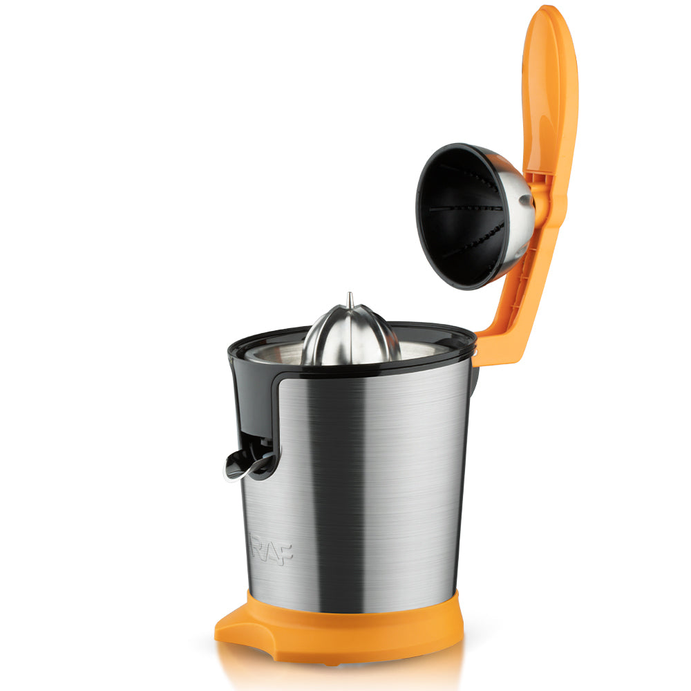 RAF R.623B Electric Citrus Juicer 400ML – 180W Stainless Steel with Bidirectional Rotation