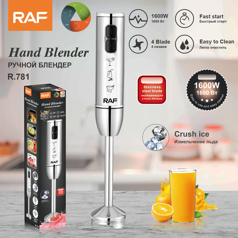RAF Hand Blender R.781 – 1600W Stainless Steel