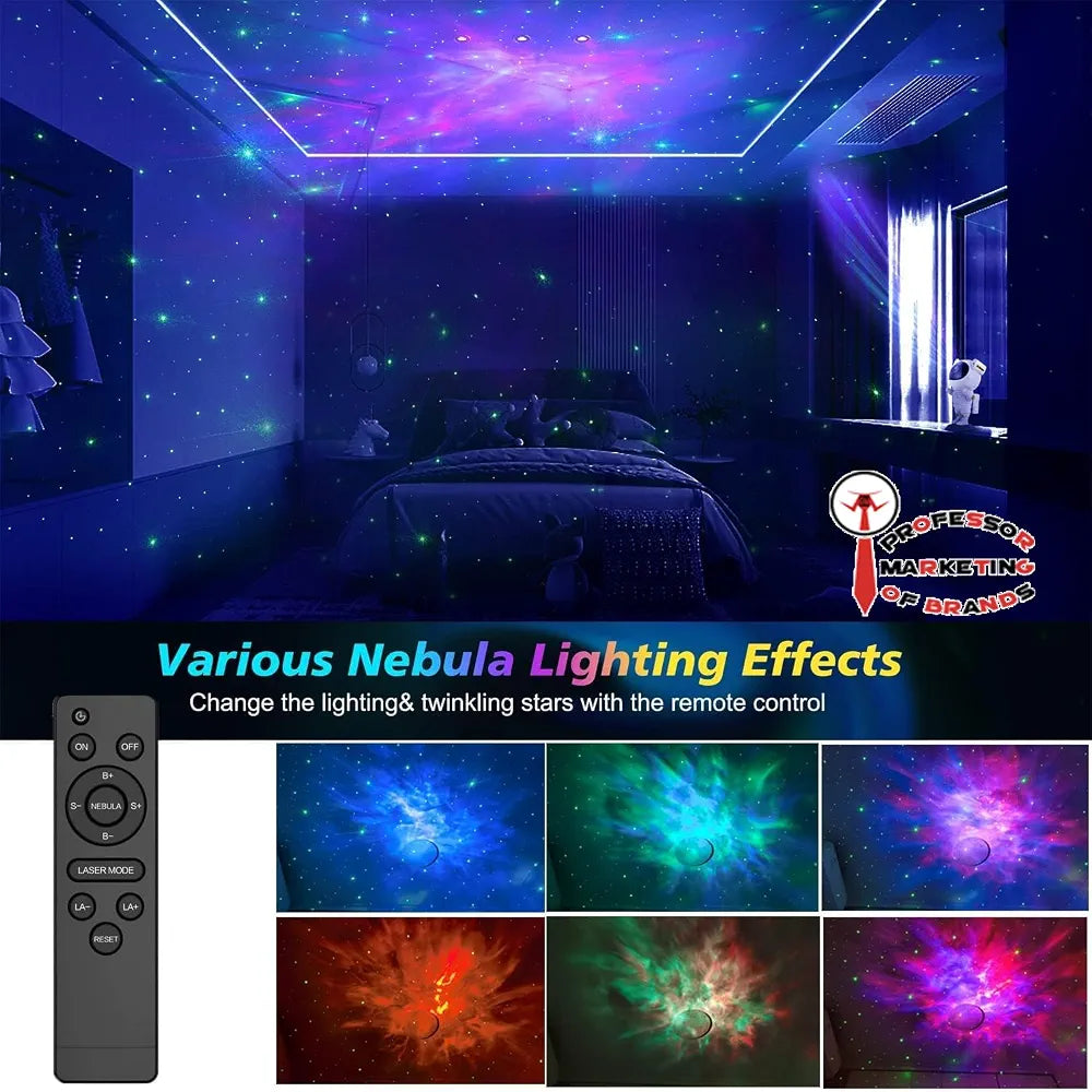 Astronaut Galaxy Projector with Bluetooth Speaker & Remote