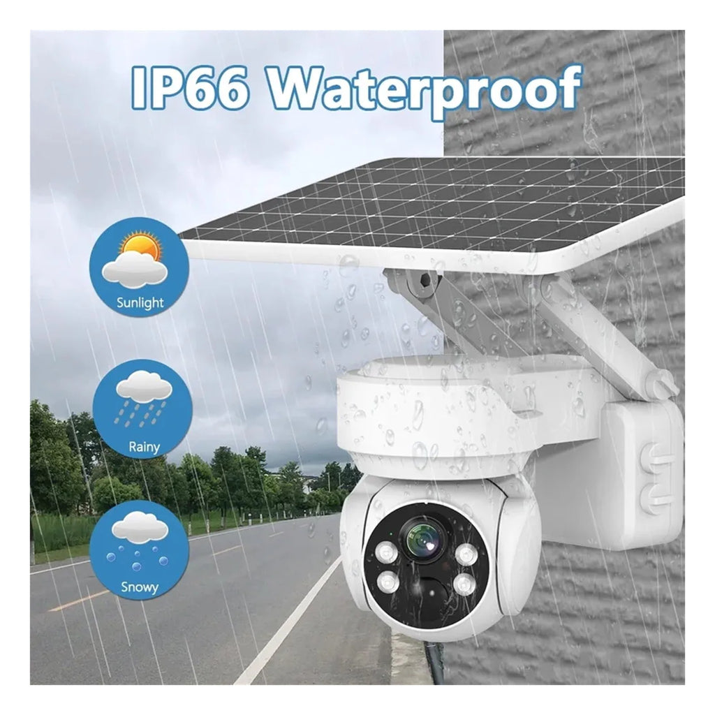 4G Solar Security Camera – 5MP 4K Ultra HD | 360° PTZ | Night Vision | Waterproof