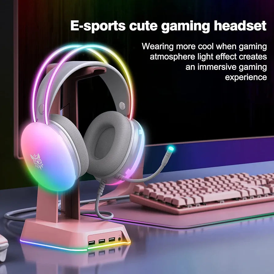 ONIKUMA Gaming Headset with RGB Lighting