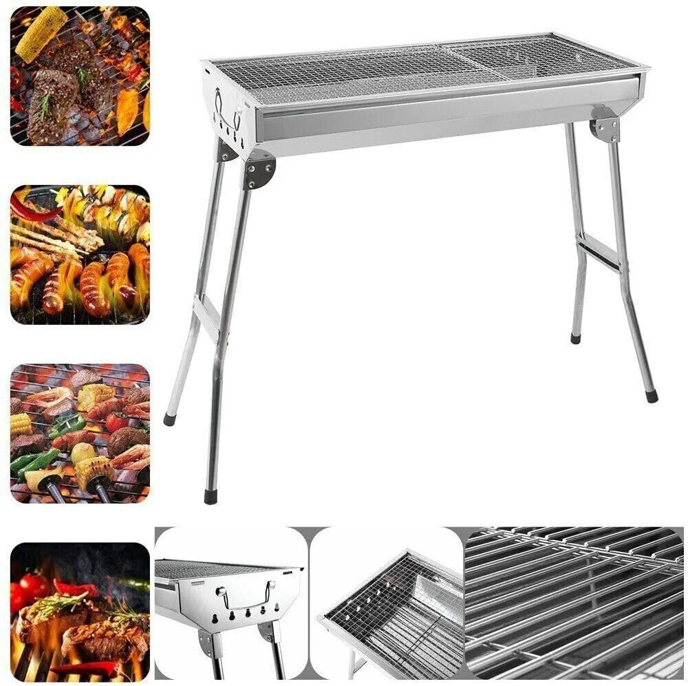 Portable Stainless Steel BBQ Charcoal Grill