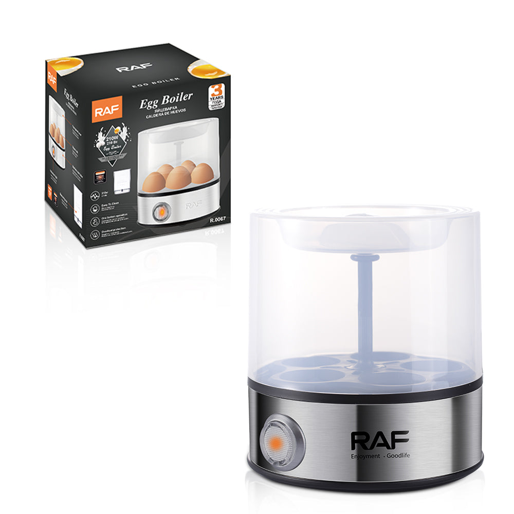 RAF Electric Egg Boiler 210W – 5-Egg Capacity | One-Button Operation | Model R.0067