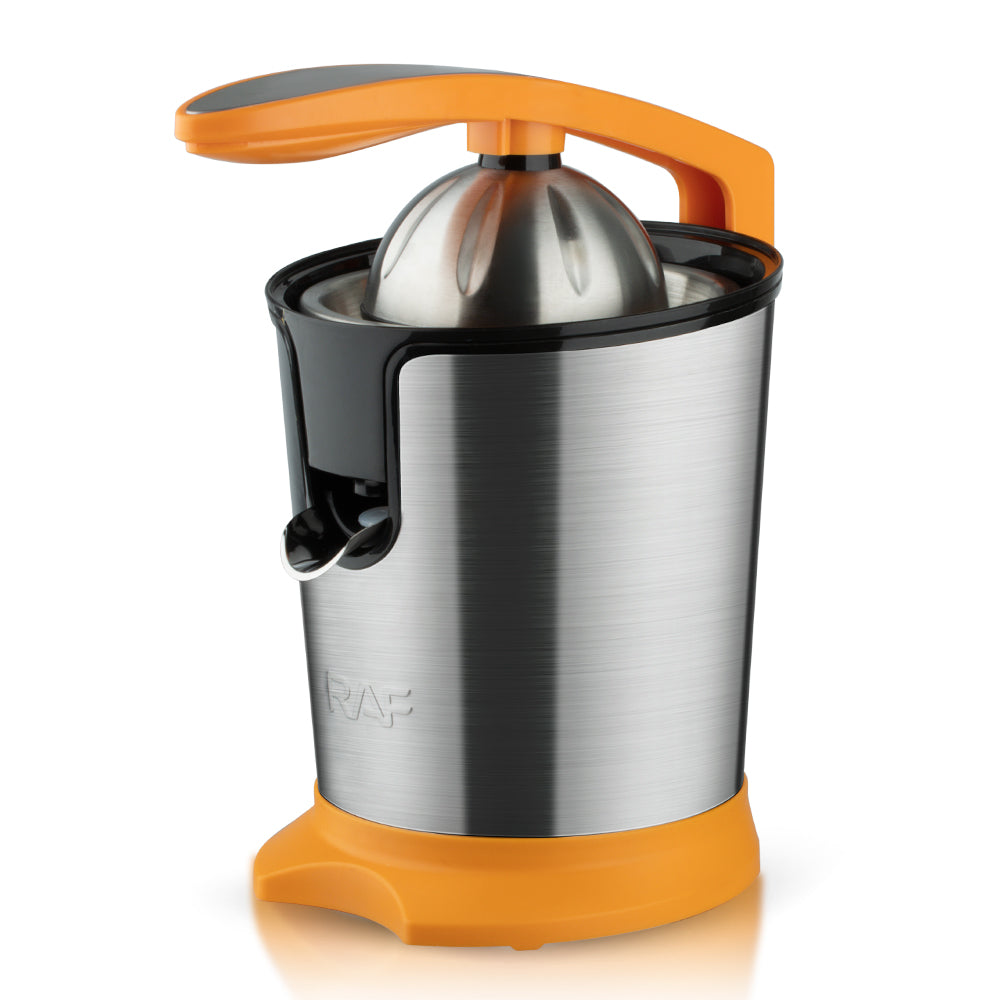RAF R.623B Electric Citrus Juicer 400ML – 180W Stainless Steel with Bidirectional Rotation