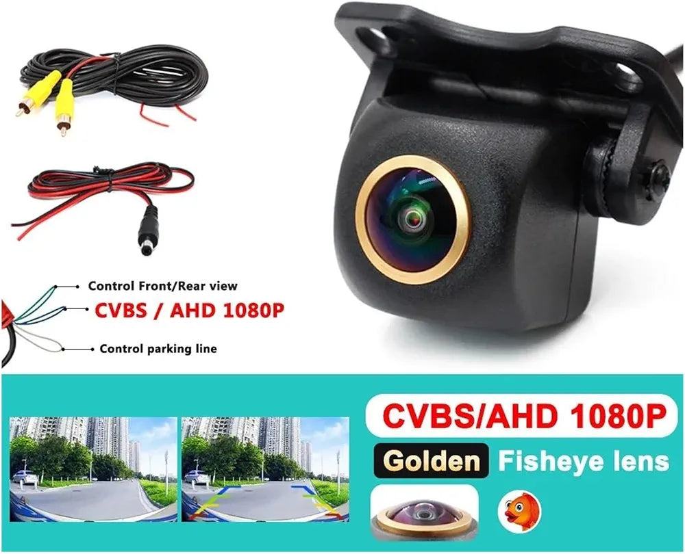 4K Ultra HD 180° Car Rear Camera – Night Vision, Waterproof, Metal Body