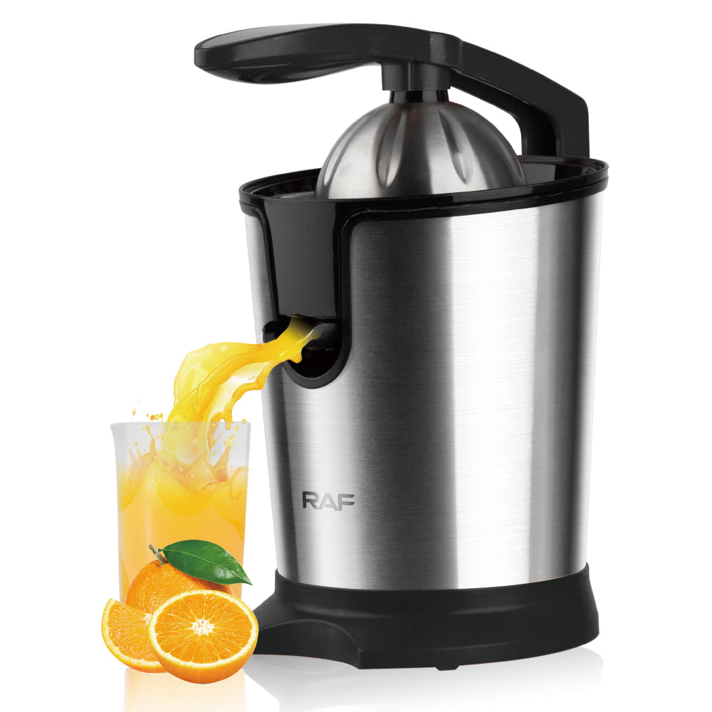 RAF R.623B Electric Citrus Juicer 400ML – 180W Stainless Steel with Bidirectional Rotation