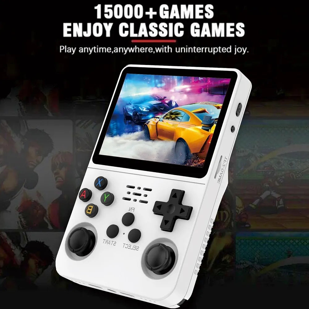 R36S Retro Handheld Game Console – 3.5" HD, 15,000+ Games, 21 Emulators, 2500mAh, Open Source Linux