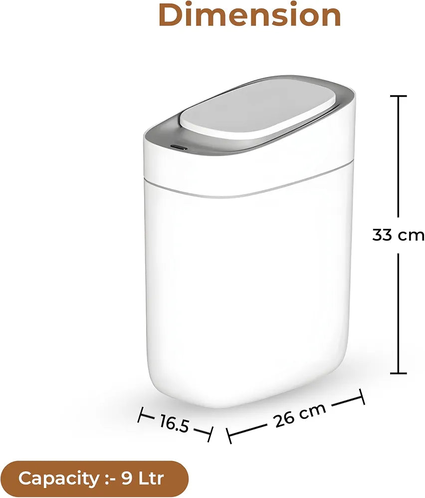Smart Sensor Trash Can 9L – Touch-Free Waste Bin