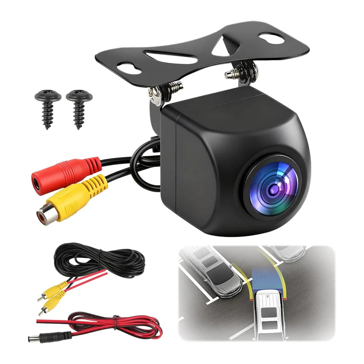 Car Rear Camera – HD 1080p, 170° Wide Angle, IP68 Waterproof, Night Vision