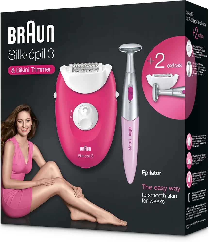 Braun Silk-épil 3 SE3-420 Epilator & Bikini Trimmer
