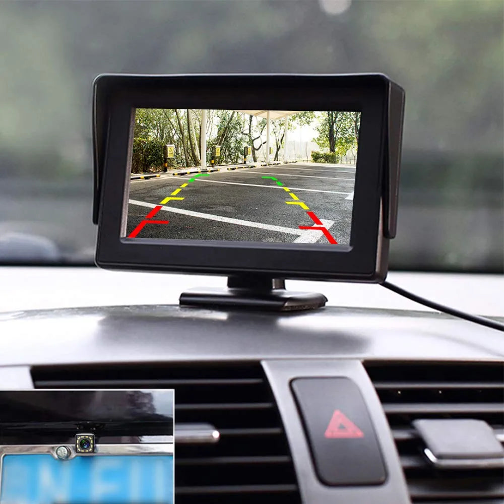 5" HD Car Backup Camera Kit – LCD Monitor + Night Vision Camera