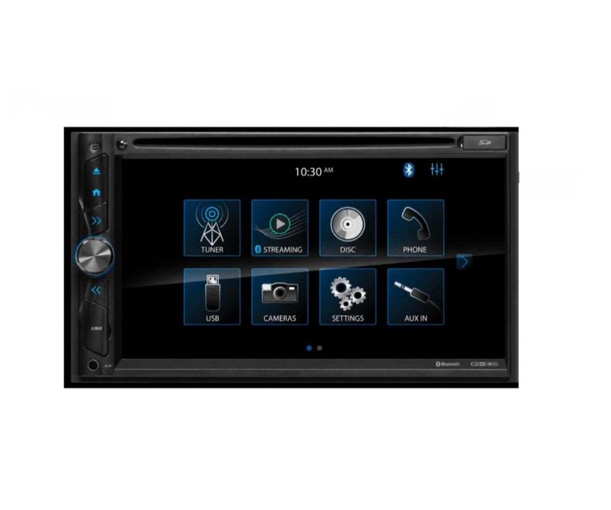 7" Double DIN Car Multimedia Player – Bluetooth, CD/DVD, USB, AUX, SD
