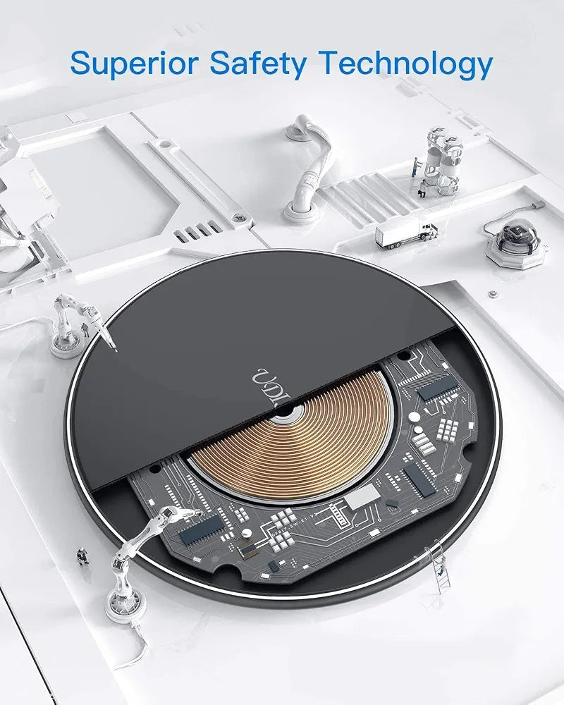 TOVYS-KC-N5 Wireless Charger Pad – 9W Fast Charge, Case Friendly