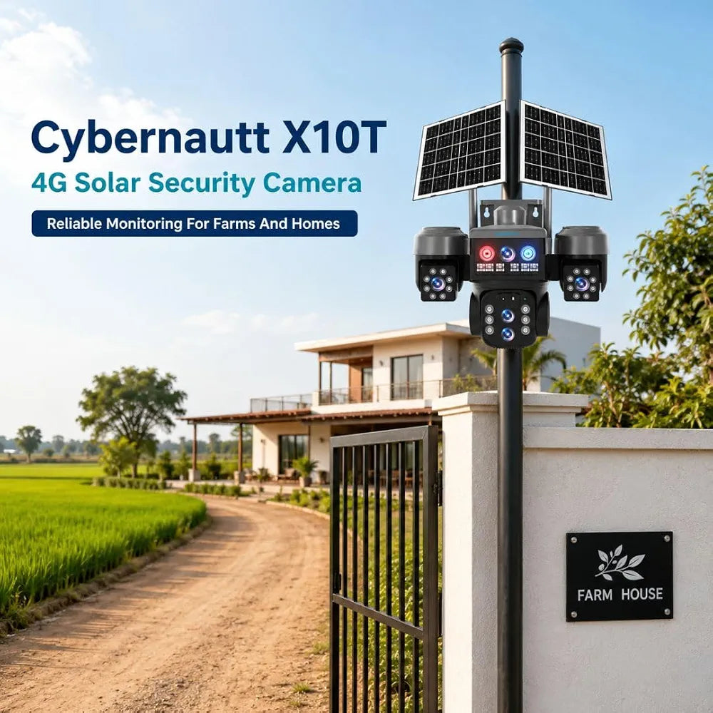WiFi Solar Security Camera X3 – 4K Ultra HD 12MP