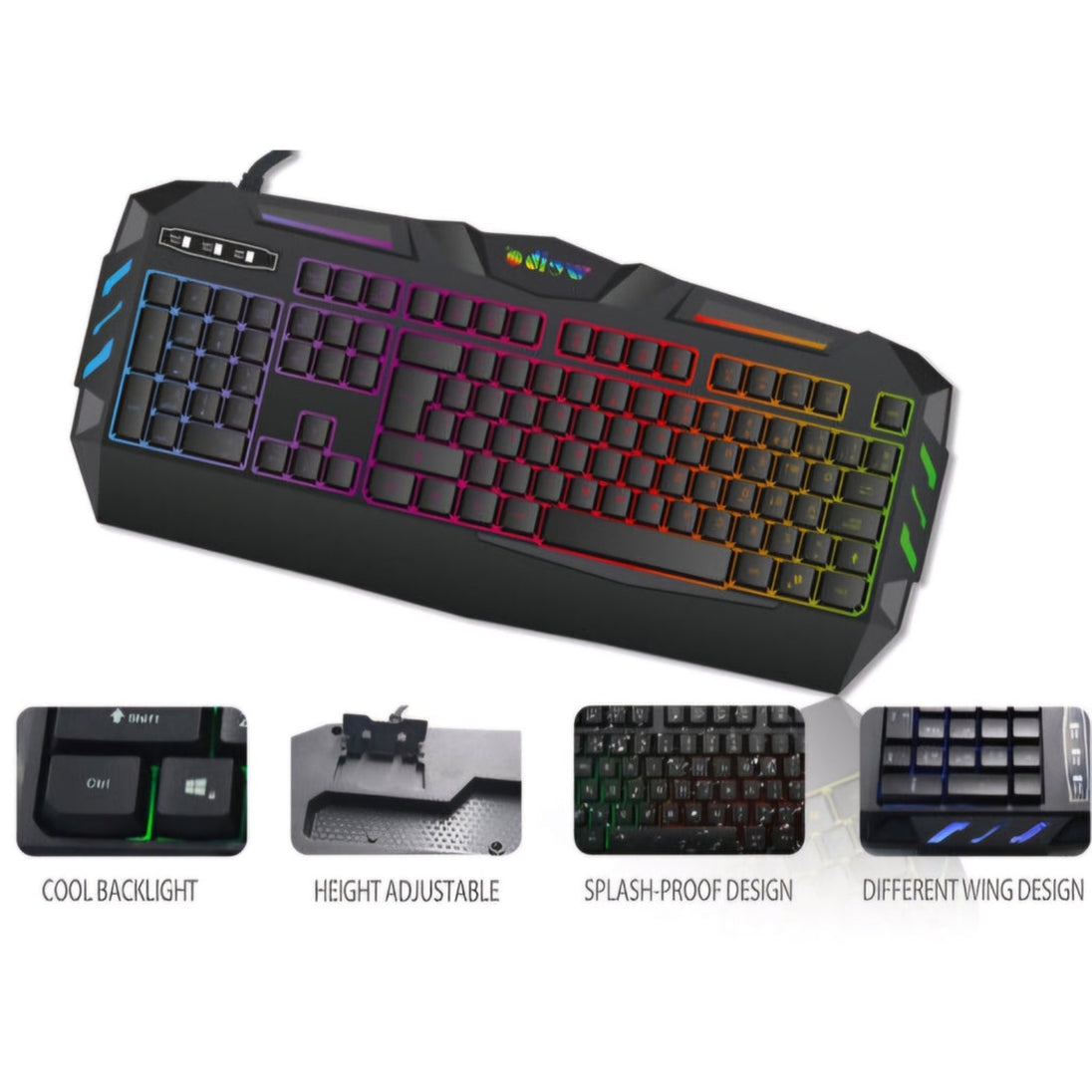 Weibo WB-520 RGB Gaming Keyboard & Mouse Combo