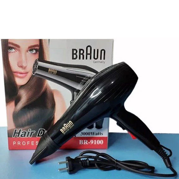 Braun BR-9100 Professional Hair Dryer 3000W (Inverter) – Made in Germany