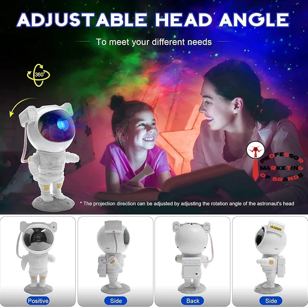 Astronaut Galaxy Projector with Bluetooth Speaker & Remote