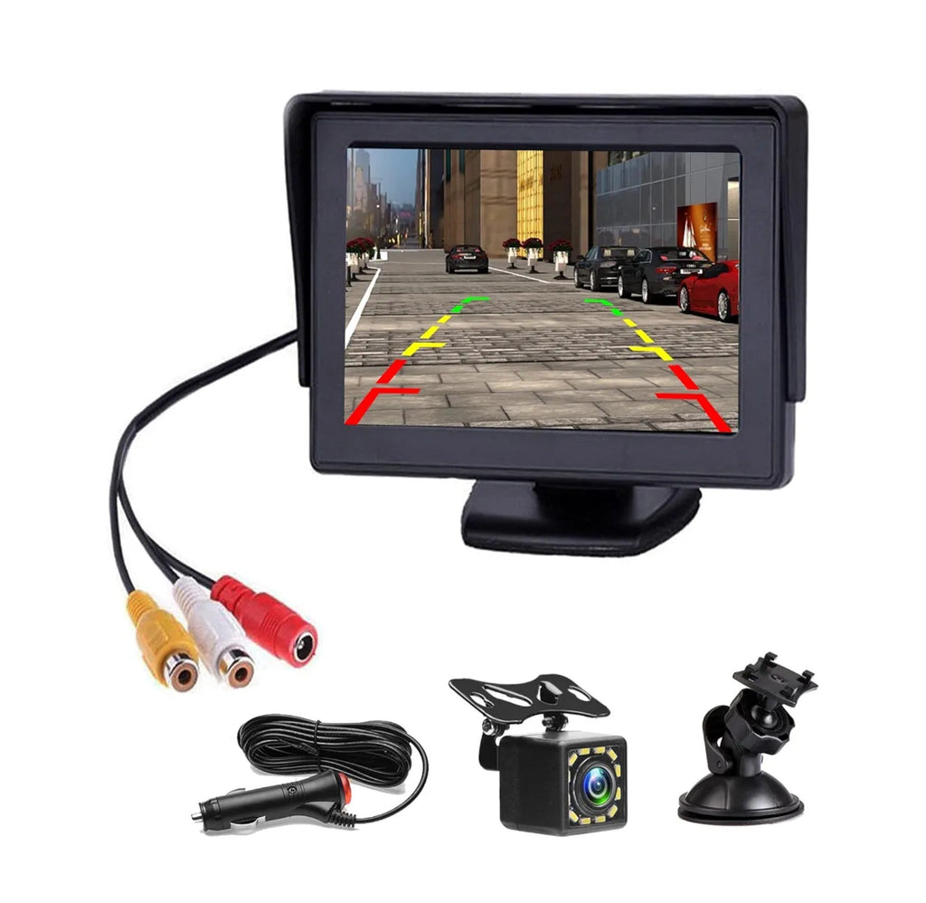 5" HD Car Backup Camera Kit – LCD Monitor + Night Vision Camera