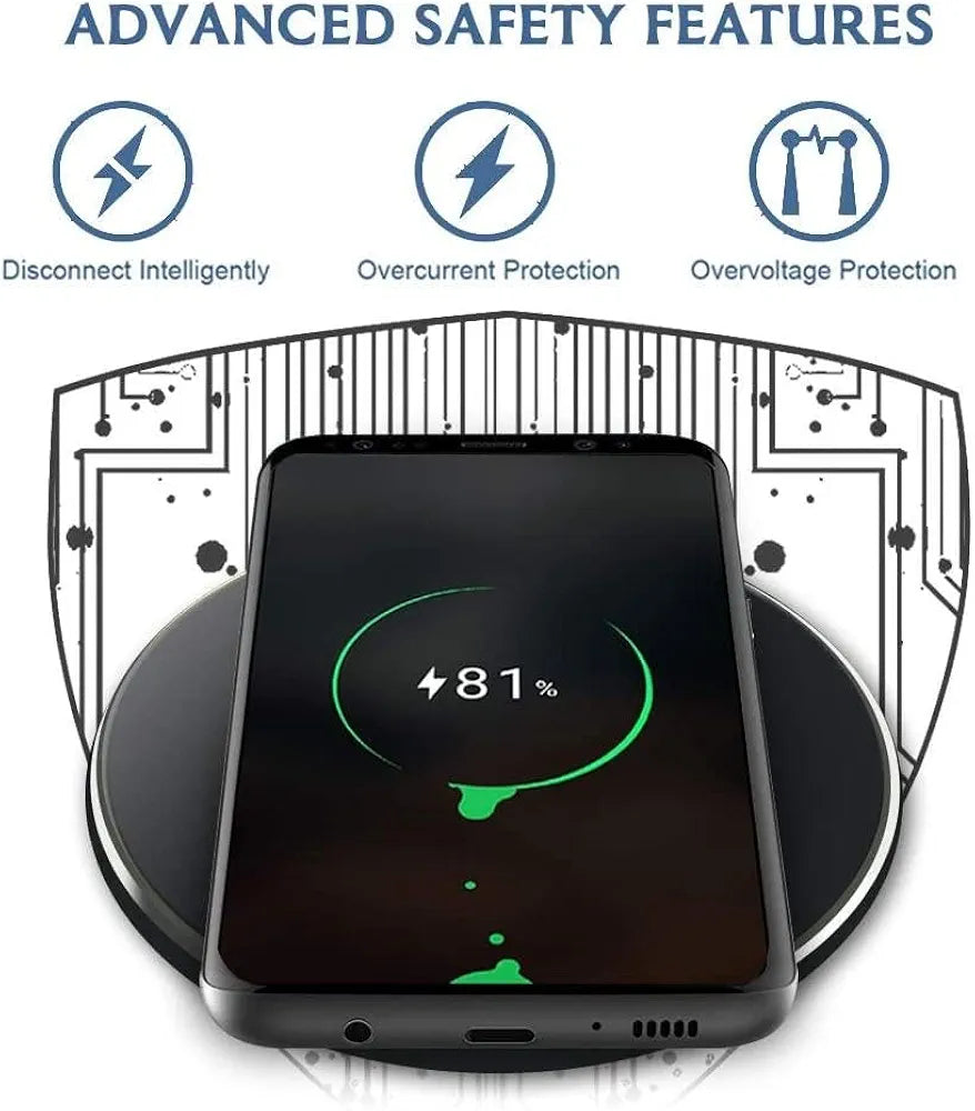 TOVYS-KC-N5 Wireless Charger Pad – 9W Fast Charge, Case Friendly