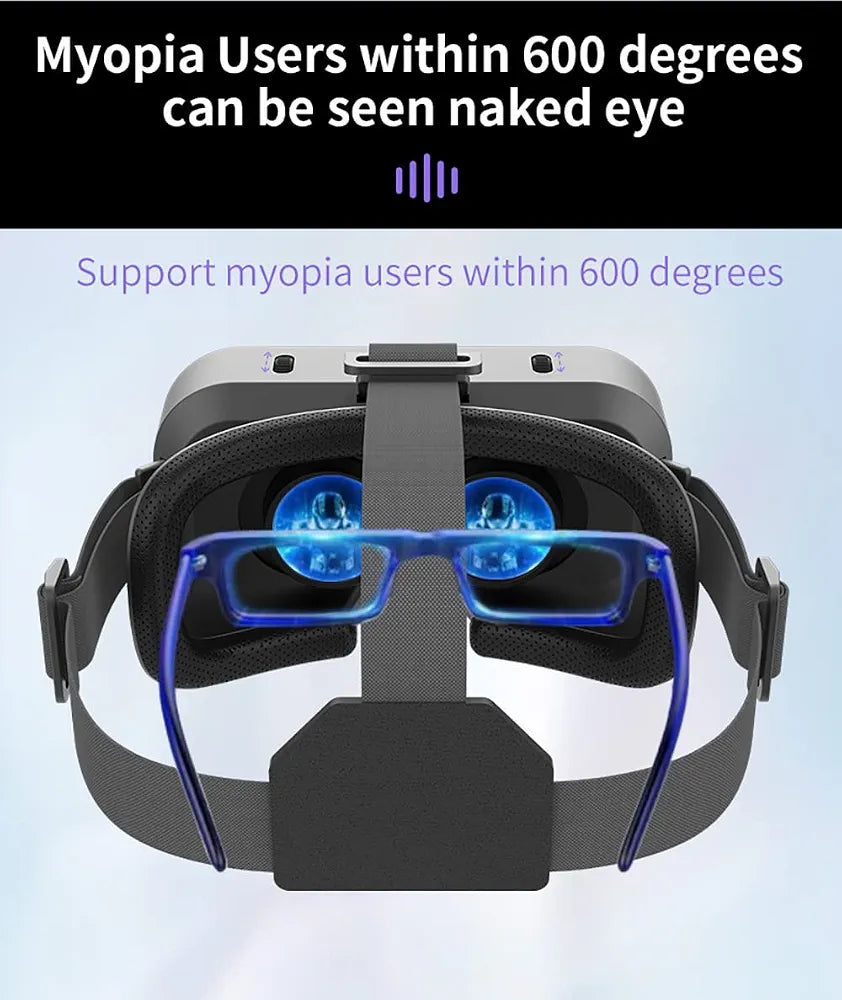 VR Shinecon SC-G13 – Virtual Reality Glasses with HD Lenses, Built-in Speakers & Large-Screen Compatibility