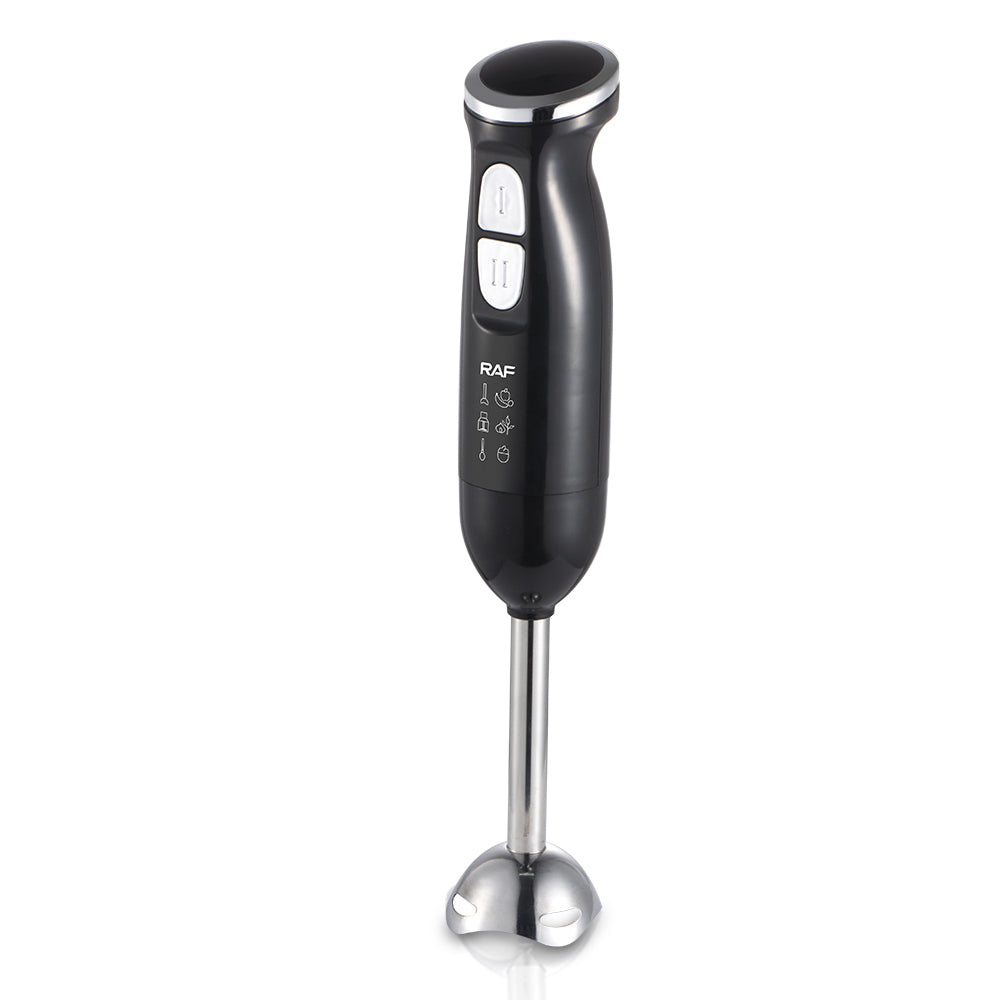 RAF 3-in-1 Hand Blender 340W – 2 Speed, 4-Blade Chopper, 800ml Beaker Included
