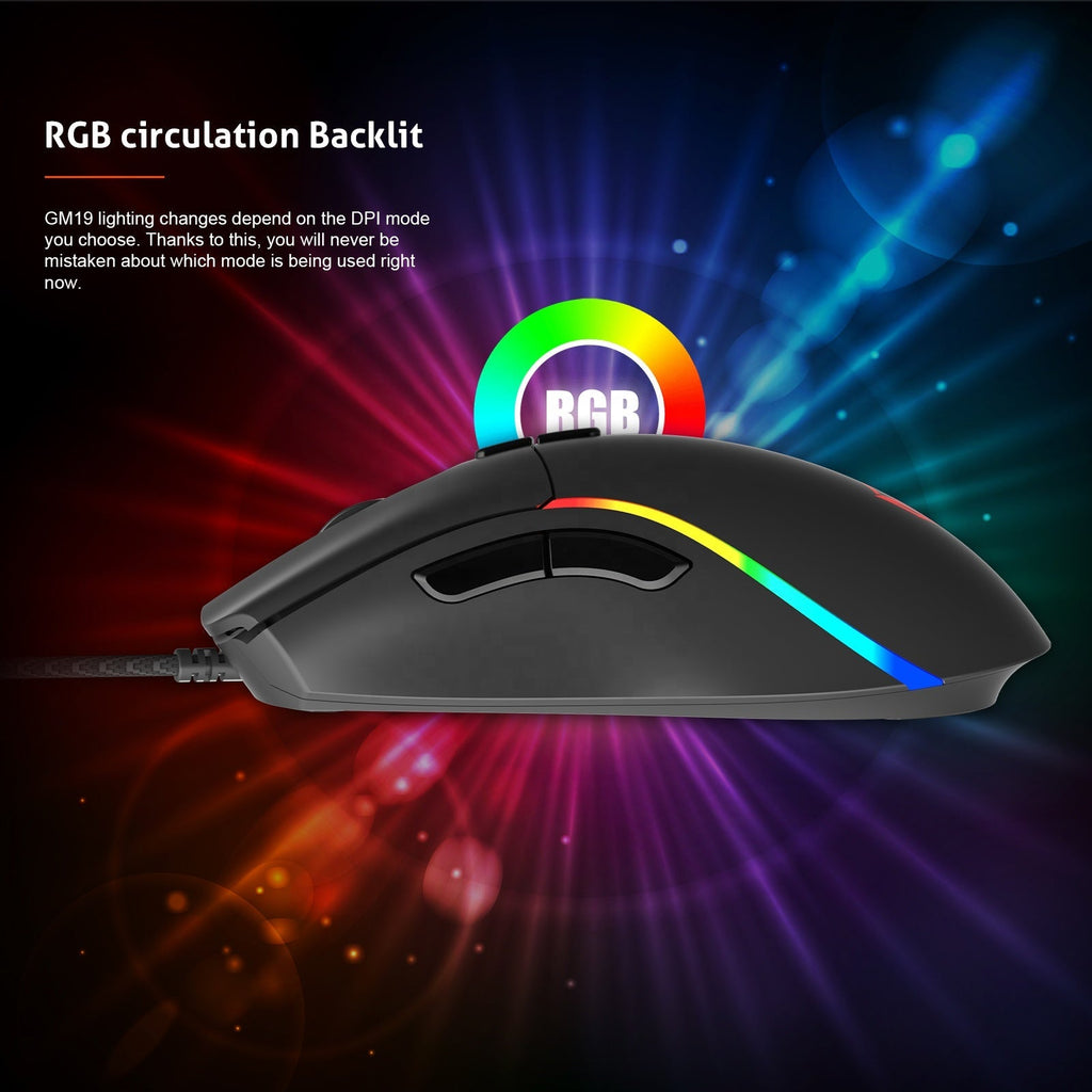 Meetion GM19 RGB Gaming Mouse – 12000 DPI